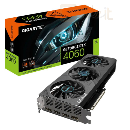 Videókártya Gigabyte RTX 4060 EAGLE OC 8G - GV-N4060EAGLE OC-8GD