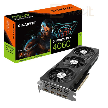 Videókártya Gigabyte RTX 4060 GAMING OC 8G - GV-N4060GAMING OC-8GD