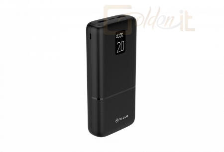Powerbank vésztöltők Tellur PD202 Boost Pro 20000mAh PowerBank Black - TLL158351