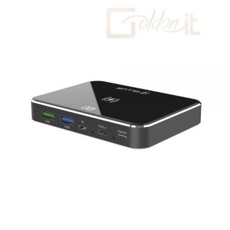 Powerbank vésztöltők Tellur GPD100 Graphene Wireless 10000mAh PowerBank Black - TLL158251