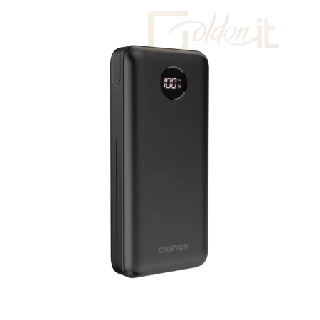 Powerbank vésztöltők Canyon CNE-CPB2002B 20000mAh Powerbank Black - CNE-CPB2002B