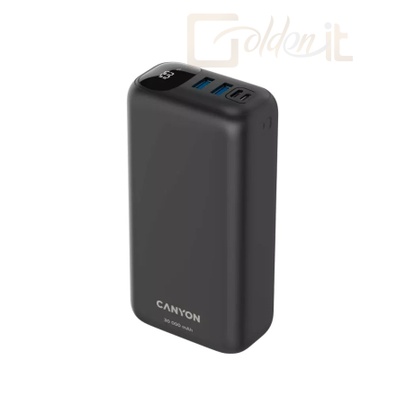 Powerbank vésztöltők Canyon CNE-CPB301B 30000mAh Powerbank Black - CNE-CPB301B