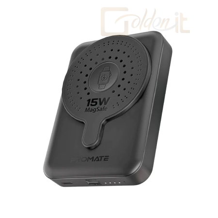 Powerbank vésztöltők Promate  PowerMag-Duo 10000mAh PowerBank Black - POWERMAG-DUO.BLACK