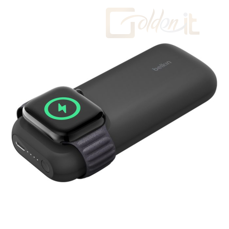 Powerbank vésztöltők Belkin BPD005BTBK BoostCharge Pro Fast Wireless Charger for Apple Watch + Power Bank 10K Black - BPD005BTBK