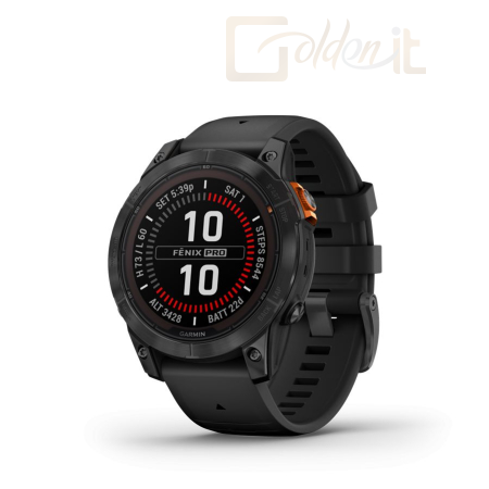 Okosóra Garmin fenix 7 Pro Solar Edition Slate Grey with Black Band - 010-02777-01