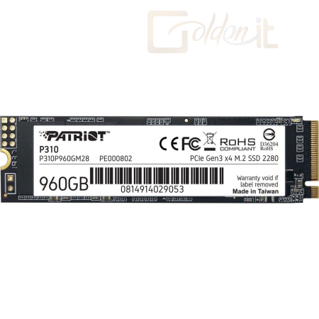 Winchester SSD Patriot 960GB M.2 2280 NVMe P310 - P310P960GM28