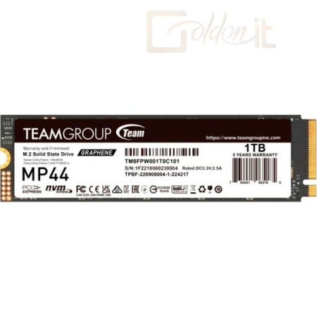 Winchester SSD TeamGroup 1TB M.2 2280 NVMe MP44 - TM8FPW001T0C101
