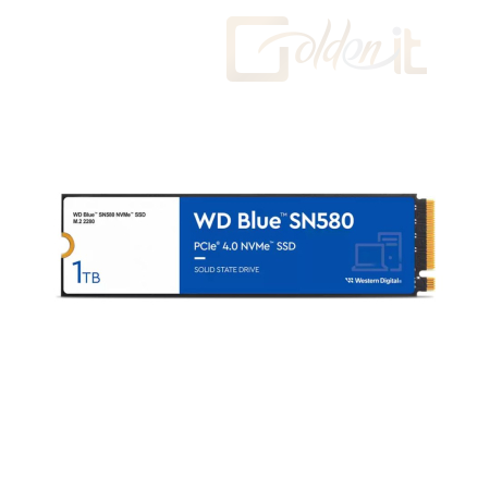 Winchester SSD Western Digital 1TB M.2 2280 NVMe SN580 Blue - WDS100T3B0E