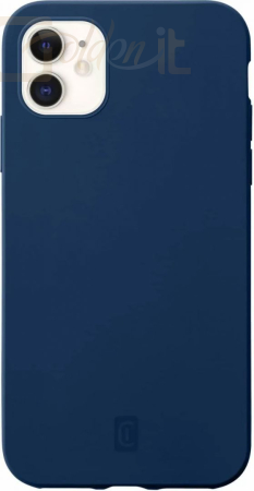 Okostelefon kiegészítő Cellularline Protective silicone cover Sensation for Apple iPhone 12 mini, blue - SENSATIONIPH12B