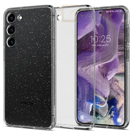 Okostelefon kiegészítő Spigen Liquid Crystal Glitter, clear - Samsung Galaxy S23 - ACS05710