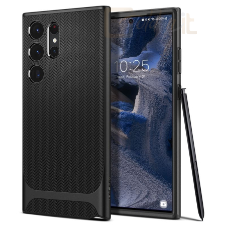 Okostelefon kiegészítő Spigen Neo Hybrid, black - Samsung Galaxy S23 Ultra - ACS05626