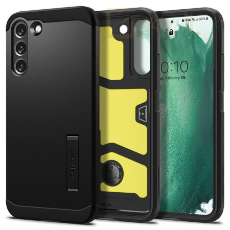 Okostelefon kiegészítő Spigen Tough Armor, black - Samsung Galaxy S22+ - ACS03958