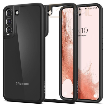 Okostelefon kiegészítő Spigen Ultra Hybrid, matte black - Samsung Galaxy S22 - ACS03989