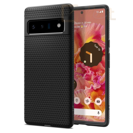 Okostelefon kiegészítő Spigen Liquid Air, black - Google Pixel 6 Pro - ACS03455