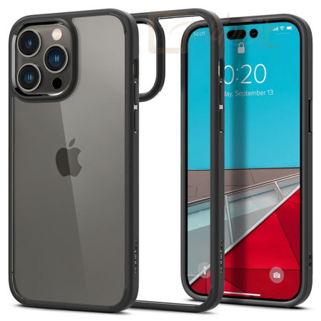 Okostelefon kiegészítő Spigen Ultra Hybrid, matte black - iPhone 14 Pro Max - ACS04817