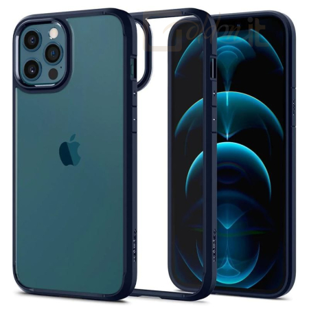 Okostelefon kiegészítő Spigen Ultra Hybrid, navy blue - iPhone 12/iPhone 12 Pro - ACS02251