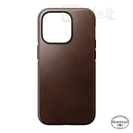 Okostelefon kiegészítő Nomad Modern Leather MagSafe Case, brown - iPhone 14 Pro - NM01225485