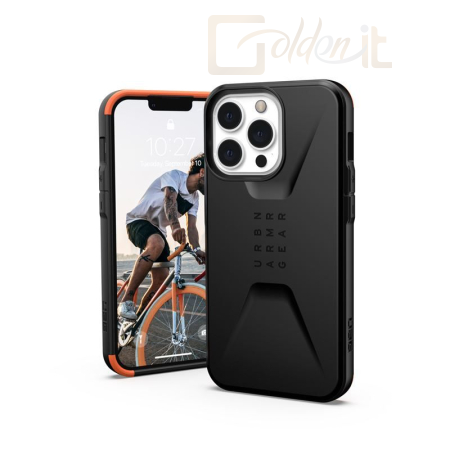 Okostelefon kiegészítő UAG Civilian, black - iPhone 13 Pro - 11315D114040