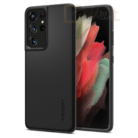 Okostelefon kiegészítő Spigen Thin Fit, black - Galaxy S21 Ultra - ACS02346