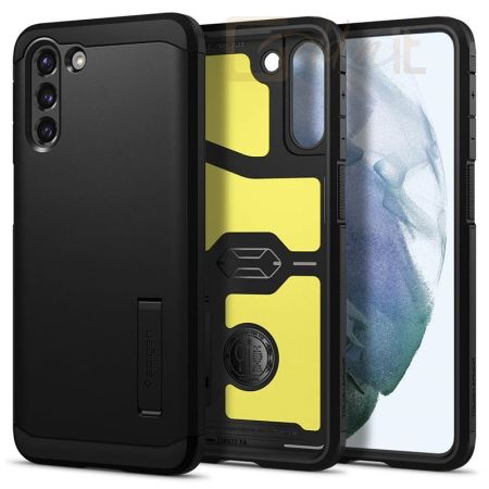 Okostelefon kiegészítő Spigen Tough Armor, black - Galaxy S21 - ACS02425