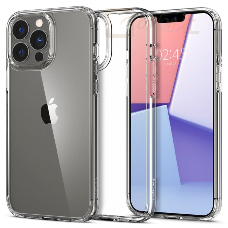 Okostelefon kiegészítő Spigen Ultra Hybrid, crystal clear - iPhone 13 Pro Max - ACS03204