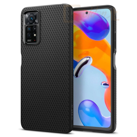 Okostelefon kiegészítő Spigen Liquid Air, black - Xiaomi Redmi Note 11 Pro 5G - ACS04414