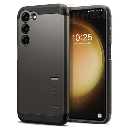 Okostelefon kiegészítő Spigen Tough Armor, gunmetal - Samsung Galaxy S23 - ACS05719