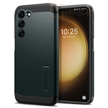 Okostelefon kiegészítő Spigen Tough Armor, green - Samsung Galaxy S23 - ACS05720