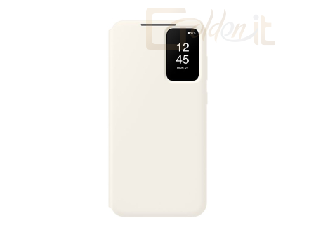 Okostelefon kiegészítő Samsung Galaxy S23+ Smart View Wallet Case Cream - EF-ZS916CUEGWW
