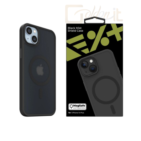 Okostelefon kiegészítő Next One MagSafe Mist Shield Case for iPhone 14 Plus Black - IPH-14PLUS-MAGSF-MISTCASE-BLK
