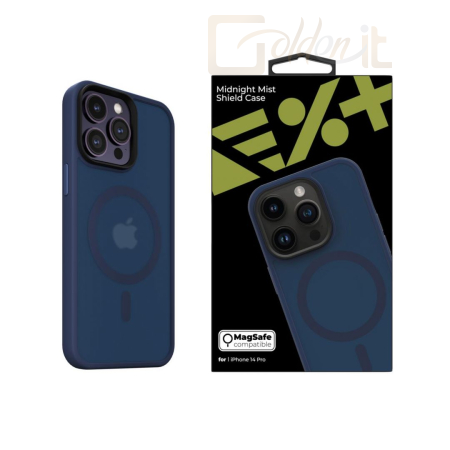 Okostelefon kiegészítő Next One MagSafe Mist Shield Case for iPhone 14 Pro Midnight - IPH-14PRO-MAGSF-MISTCASE-MN