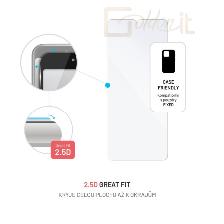 Okostelefon kiegészítő FIXED 2,5D Tempered Glass for Samsung Galaxy M14 5G - FIXG-1077