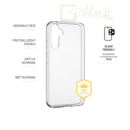 Okostelefon kiegészítő FIXED Slim AntiUV for Samsung Galaxy A34 5G, clear - FIXTCCA-1086