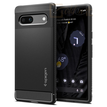 Okostelefon kiegészítő Spigen Pixel 7a Case Rugged Armor Black - ACS05816