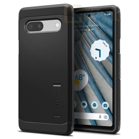 Okostelefon kiegészítő Spigen Pixel 7a Case Tough Armor Black - ACS05819