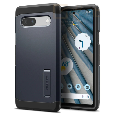 Okostelefon kiegészítő Spigen Pixel 7a Case Tough Armor Metal slate - ACS05820