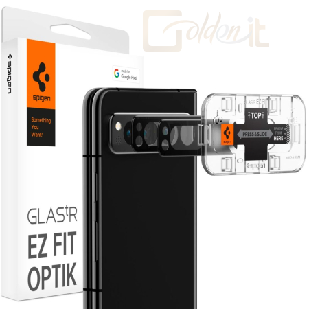 Okostelefon kiegészítő Spigen Pixel Fold Glass tR EzFit Optik Lens Protector (2 Pack) - AGL06207