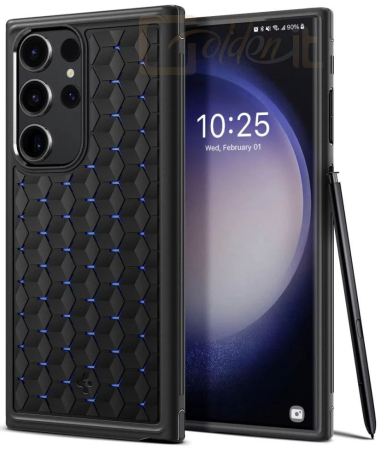 Okostelefon kiegészítő Spigen Cryo Armor Samsung Galaxy S23 Ultra Matte Black - ACS05616