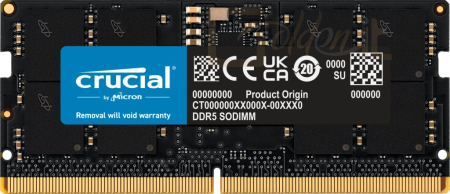 RAM - Notebook Crucial 16GB DDR5 5600MHz SODIMM - CT16G56C46S5