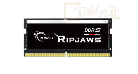 RAM - Notebook G.SKILL 16GB DDR5 4800MHz SODIMM Ripjaws Black - F5-4800S4039A16GX1-RS
