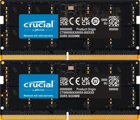 RAM - Notebook Crucial 64GB DDR5 5200MHz Kit (2x32GB) SODIMM - CT2K32G52C42S5