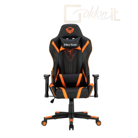 Gamer szék Meetion CHR15 Cute E-Sport Racing Gaming Chair Black/Orange - MT-CHR15
