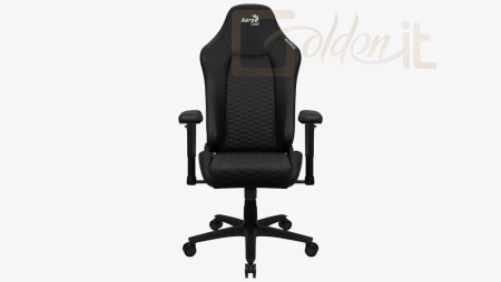 Gamer szék Aerocool AeroCool Gaming Stuhl CROWN Leatherette All Black - CROWNBK