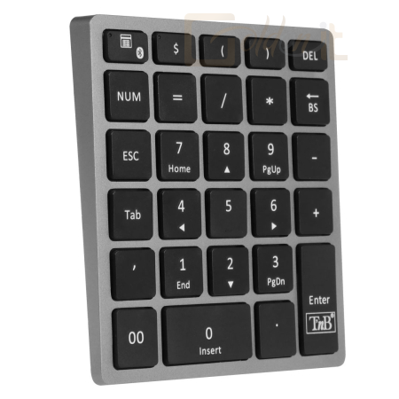 Billentyűzet TnB Bluetooth Digital Bluetooth Keypad Grey - MPVBT