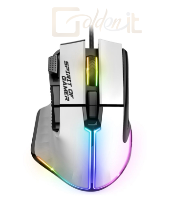 Egér Spirit Of Gamer Pro-M5 RGB Arctic White - S-PM5RGBWT