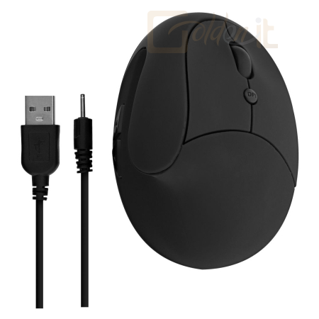 Egér TnB Mini Ergonomic Wireless mouse Black - MWERGOVMN