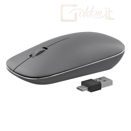 Egér TnB iClick Triple Connect Wireless mouse Grey - MWMACPRO