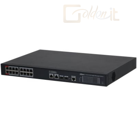 Hálózati eszközök Dahua S4220-16GT-190 20-Port Managed Desktop Gigabit Switch with 16-Port PoE - S4220-16GT-190