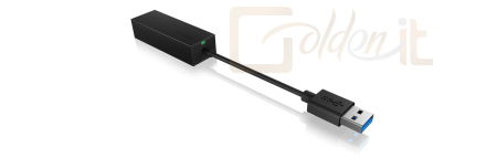 Hálózati eszközök Raidsonic IcyBox IB-AC501a USB 3.0 to Gigabit Ethernet Adapter Black - IB-AC501A