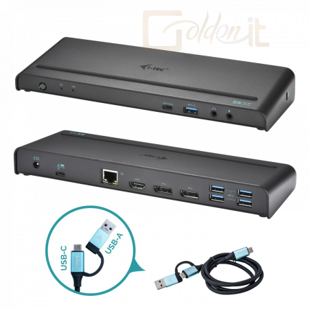 Notebook kiegészitők I-TEC USB 3.0 / USB-C / Thunderbolt 3, 3x 4K Docking Station + Power Delivery 85W - CATRIPLE4KDOCKPD2